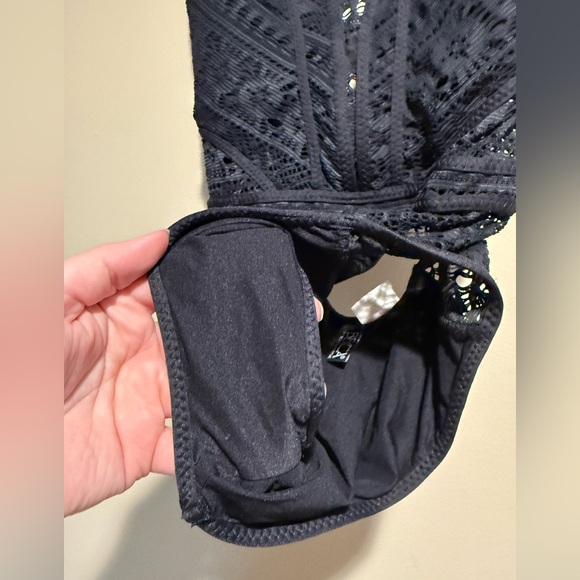 BECCA Black Lace One Piece Swimsuit - Picture 3 of 10